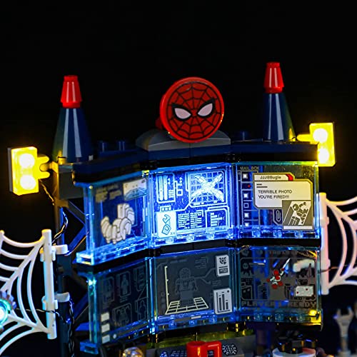 BRIKSMAX Kit de iluminación LED para Marvel Spider-Man Attack on The Spider Lair - Compatible con Lego 76175 - No incluye el juego Lego