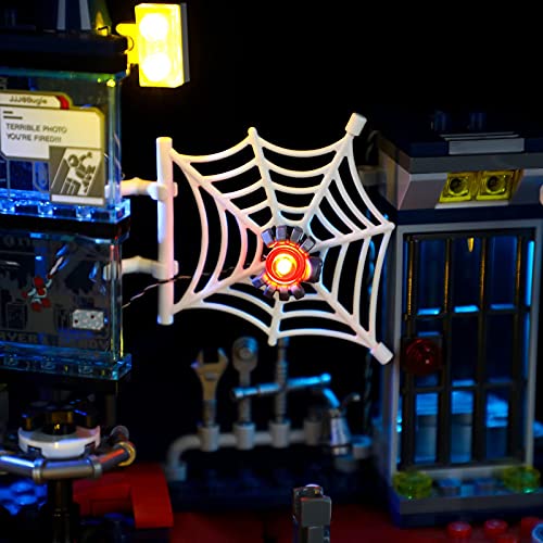 BRIKSMAX Kit de iluminación LED para Marvel Spider-Man Attack on The Spider Lair - Compatible con Lego 76175 - No incluye el juego Lego