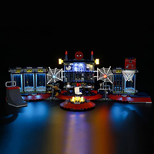 BRIKSMAX Kit de iluminación LED para Marvel Spider-Man Attack on The Spider Lair - Compatible con Lego 76175 - No incluye el juego Lego