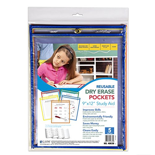 C-Line Super Heavyweight Plus Dry Erase Pockets