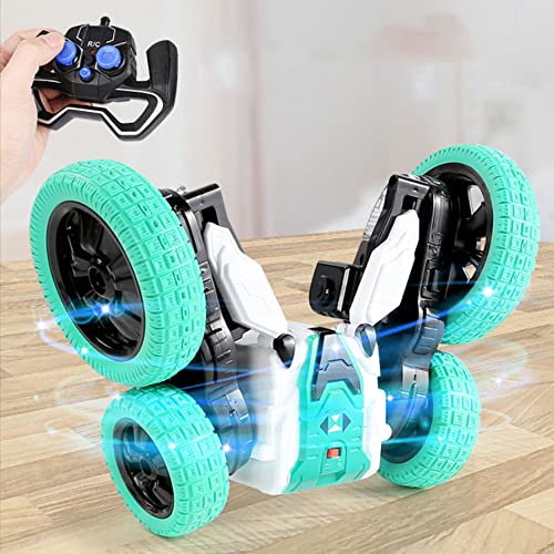 CAILILAL Vehículo RC, caída de doble cara, rotación de 360 ​​°. Control remoto de 2,4G, vehículo todoterreno de escalada, coche acrobático, camión monstruo de pies grandes, regalo de cumpleaños para n