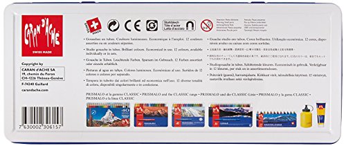 Caran d-Ache 2001.312 10 ml tubo 12pieza (S) Multi pintura a base de agua – pinturas al agua