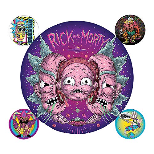 Cartoon Network Rick and Morty-Psychedelic Visions - Vinilo adhesivo (10 x 12,5 cm), diseño de Rick and Morty