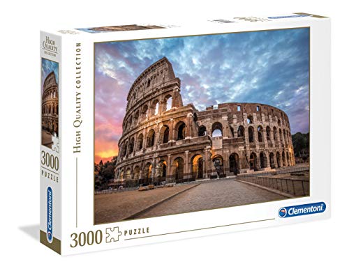 Clementoni - Puzzle 3000 piezas paisaje El Coliseo Roma, puzzle adulto Roma (33548)