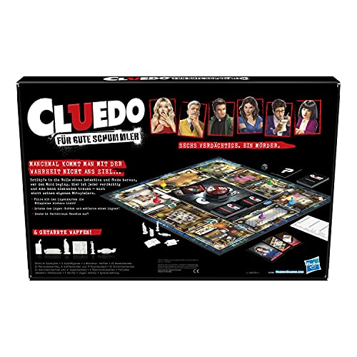 Cluedo - Juego de Mesa para niños a Partir de 8 años, con botón Mogel para Descubrir a los compañeros deshonestos, Idioma ‎Alemán