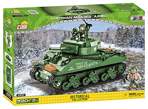 COBI 2550 Sherman M4A3E2 Jumbo, Historical Collection, World War II (WWII).