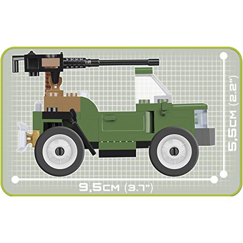 COBI COB02166 Pequeño Ejército - Vehículo Patrulla Fronteriza (67 Piezas) Kit de Modelo Construido en ladrillo, Varios