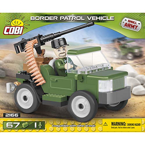 COBI COB02166 Pequeño Ejército - Vehículo Patrulla Fronteriza (67 Piezas) Kit de Modelo Construido en ladrillo, Varios