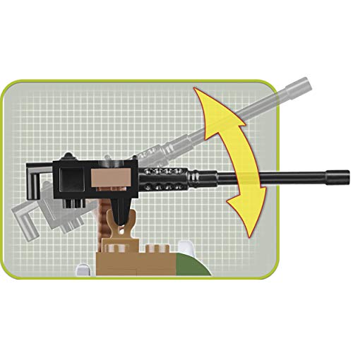 COBI COB02166 Pequeño Ejército - Vehículo Patrulla Fronteriza (67 Piezas) Kit de Modelo Construido en ladrillo, Varios