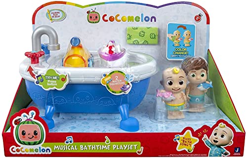 Cocomelon: Bañera Musical CoComelon Multicolor con Figuras de JJ & Tom Tom (Bandai WT80123)