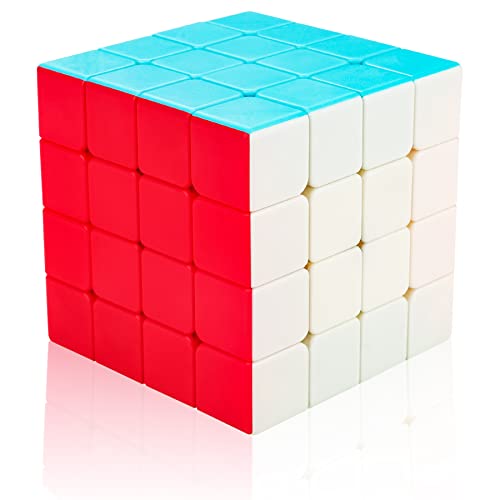 Cooja Cubo de Velocidad 4x4 Speed Cube, Cubo Magico 4x4x4 Smooth Magic Cube Puzzle Durable Regalo de Juguetes para Niños Niñas