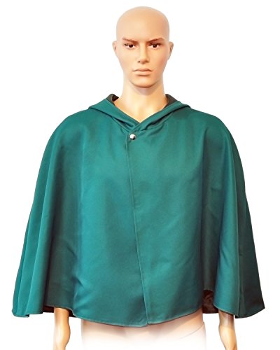 CoolChange Capa Cosplay del Cuerpo de exploración | Poncho Verde para los Fans de Attack on Titan | Talla: L