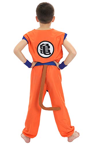 CoolChange Disfraz de Son Goku para niños | Traje de Entrenamiento en el Duende Tortuga | Talla: 130