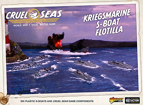 Cruel Seas Kriegsmarine S-boat Flotilla Segunda Guerra Mundial Juego de Batalla Naval