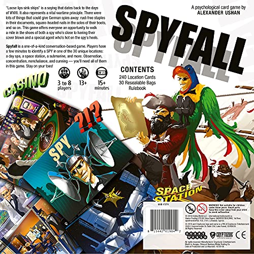 Cryptozoic Spyfall Juego de Cartas *Edición Inglés*