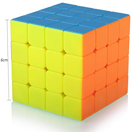 Cubo Magico 4x4 4x4x4 Speed Cube Puzzle Cubo de la Velocidad Niños Juguetes Educativos, Stickerless