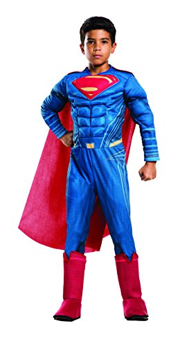 Dawn of Justice - Disfraz de Batman Premium para niños, infantil 8-10 años (Rubie's 620568-L)