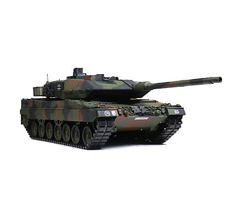 Dickie Toys Tamiya 300056020 - Juego de construcción de maqueta de Tanque Leopard 2A6 teledirigido (Escala: 1:16, 4 Canales, 40 MHz)