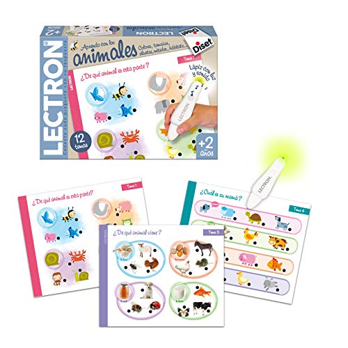 Diset - Lectron Baby Animales - Juego Educativo A Partir De 2 Años + En El Cole Juego Educativo A Partir De 3 Años