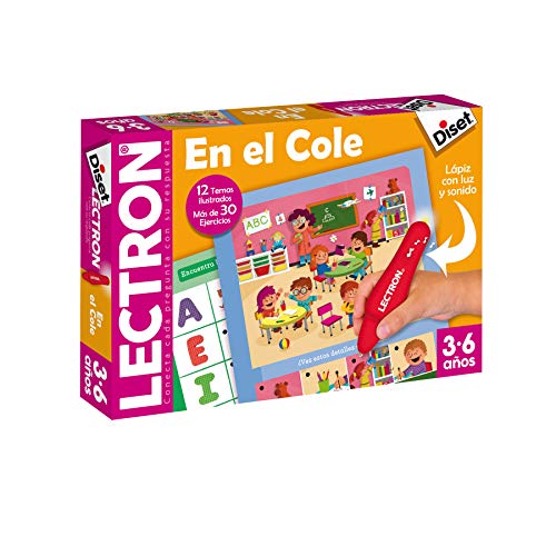 Diset - Lectron Baby Animales - Juego Educativo A Partir De 2 Años + En El Cole Juego Educativo A Partir De 3 Años