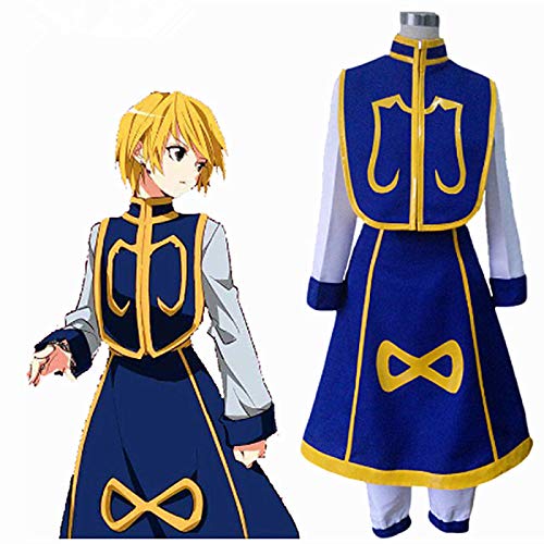 Disfraz de cazador de anime × cazador, uniforme unisex utilizado para Halloween, Navidad, carnaval, fiesta temática, cosplay Kurapika juego completo