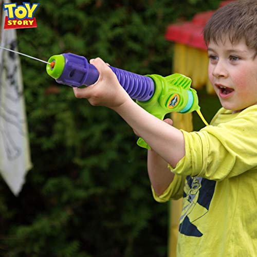 Disney Mochila Toy Story Y Buzz Lightyear con Lanzador De Agua | Pistola De Agua Portátil De Gran Capacidad con Correas Ajustables | Juguete para Niños A Partir De 3 Años De Edad