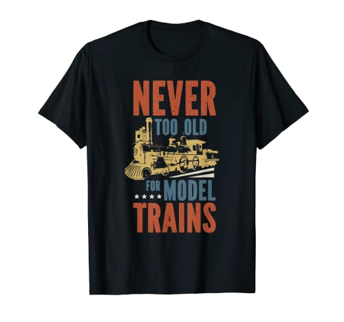 divertida maqueta de locomotora de tren ferroviario Camiseta