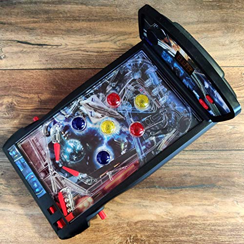 Dr. Troll Galaxy Retro Pinball. Juego clásico del Pinball ambientado en el Espacio y de sobremesa. Juguete para niños a Partir de 3 años y Adultos Aficionados a los Juegos Retro.