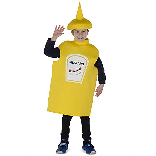 Dress Up America Yellow Mustard Bottle Costume For Kids Disfraces , Multicolor ( Multi color ) , One Size para Hombre