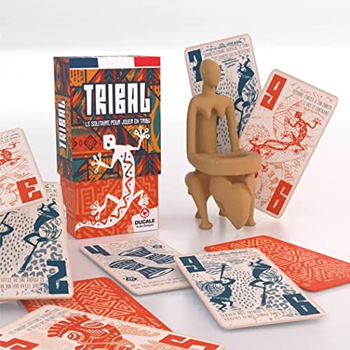 Ducale – Tribal – Juego del Solitario para Jugar en Duel o en Tribu, en Familia o Entre Amigos, Juego de Mesa Fabricado en Francia