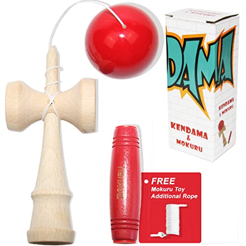 EasY FoxY ToY Kendama Mokuru Juguetes de Madera para ninos, Adolescentes; Regalo de cumpleaños Ideal; Promueve la concentración, la Habilidad y la Paciencia