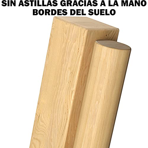 Échecs Kubb Viking en bois de qualité PREMIUM - En bois dur massif - Avec sac de transport pratique - Jeu pour l'extérieur - Jeu en bois pour enfants et adultes de tous âges.