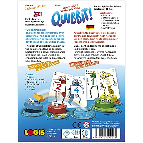 El juego de mesa Quickbit I Juega y aprende para niños, juego educativo para 2 a 5 jugadores a partir de 7 años I El juego aprende a los niños a pensar espacial, planificación inteligente