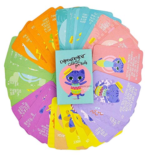 Empowerment Cards for Kids - 45 Action Packed and Fun Exercises | Themes: Self Esteem, Self-Compassion, Relaxation, Body Awareness, Feelings, Fun, Dreams