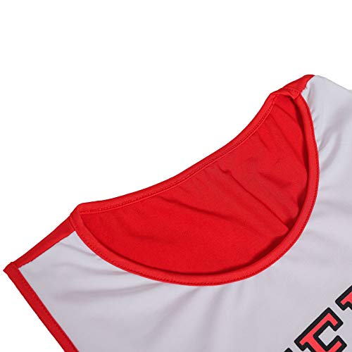 enheng Fútbol bebé Uniforme de Animadora Disfraz de Animadora para niñas Halloween Juego de rol Conjunto de Disfraces Disfraz Lindo Uniforme Escolar