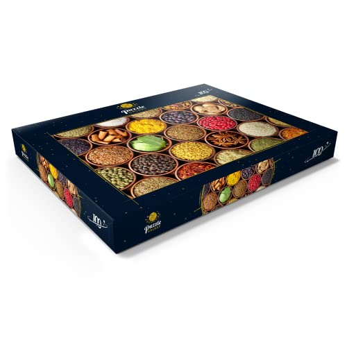 Especias En Cuencos Redondos - Premium 100 Piezas Puzzles - Colección Especial MyPuzzle de Puzzle Galaxy