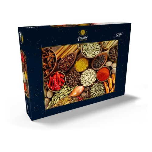 Especias Y Hierbas En Cuencos De Metal Y Cucharas De Madera - Premium 500 Piezas Puzzles - Colección Especial MyPuzzle de Puzzle Galaxy