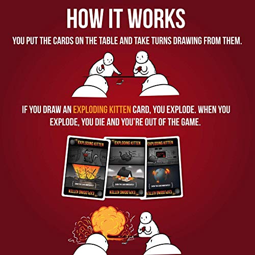 Exploding Kittens : Un Juego De Cartas En Inglés + Streaking Kittens: This Is The Second Expansion of , Barraja De Cartas