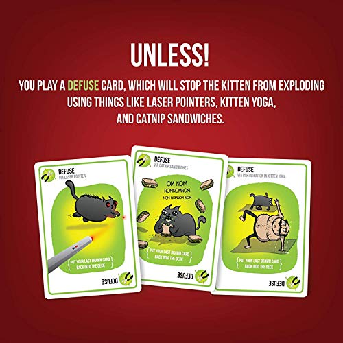 Exploding Kittens : Un Juego De Cartas En Inglés + Streaking Kittens: This Is The Second Expansion of , Barraja De Cartas