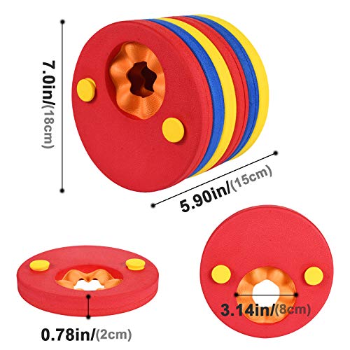 FGen Manguitos de natación para niños, Natación Brazaletes, Anillo de natación para Brazos para niños, Hechos de Espuma con Certificación Seguridad，Ecológico y fácil de Transporter