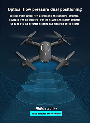 FMNKC Drone De Alta Definición Profesional De 5000 Metros De Control Remoto De Aviones Pequeños Mini Drone De Entrada, Negro-Batería4