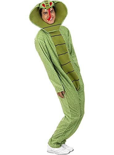 Funidelia | Disfraz de Serpiente para hombre ▶ Animales - Disfraz para adultos y divertidos accesorios para Fiestas, Carnaval y Halloween - Talla S-M - Verde