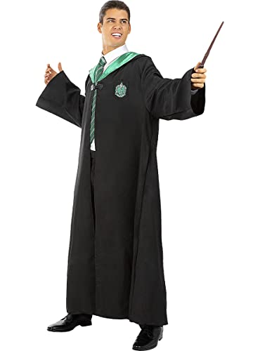 Funidelia | Disfraz Slytherin Harry Potter Oficial para Hombre y Mujer Talla L ▶ Hogwarts, Magos, Películas & Series - Color: Negro - Licencia: 100% Oficial