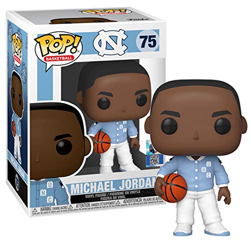 Funko 46803 Pop Baloncesto: UNC-Michael Jordan (WarmUps) NCAA - Juguete Coleccionable, Multicolor