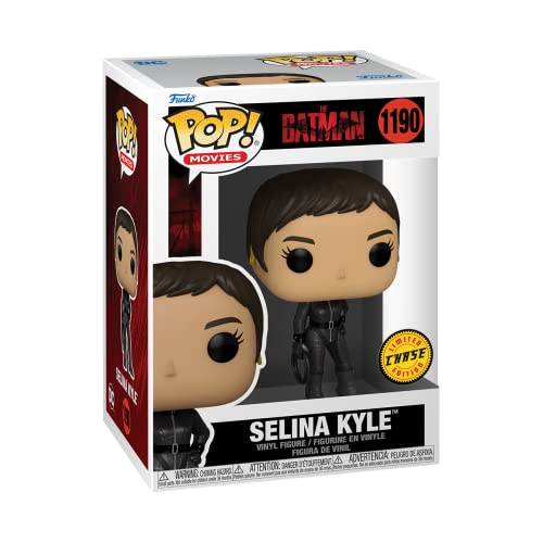 Funko Pop Movies: The Batman - Selina Kyle w/Chase. Chase!! This Pop! Figure Comes with a 1 in 6 Chance of Receiving The Special Addition Rare Chase Version