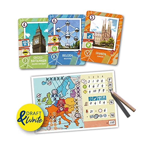 Game Factory Road Trip Europe-Juego de Cartas a Partir de 8 años (646292)