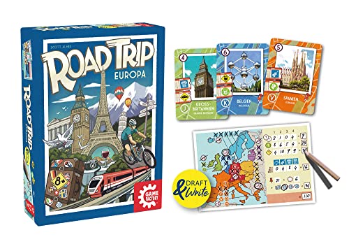 Game Factory Road Trip Europe-Juego de Cartas a Partir de 8 años (646292)