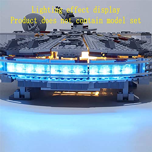 GEAMENT Kit de luz LED para Halcón Milenario (Millennium Falcon) - Compatible con Lego Star Wars 75257 (Juego Lego no Incluido)