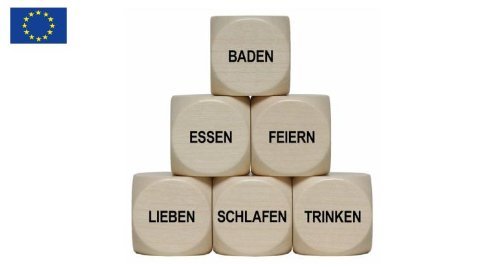 GICO Juego de dados de decisión con cubitos, dados domésticos, lo que hacemos, tiempo libre y dados Ja-Nein-Jain