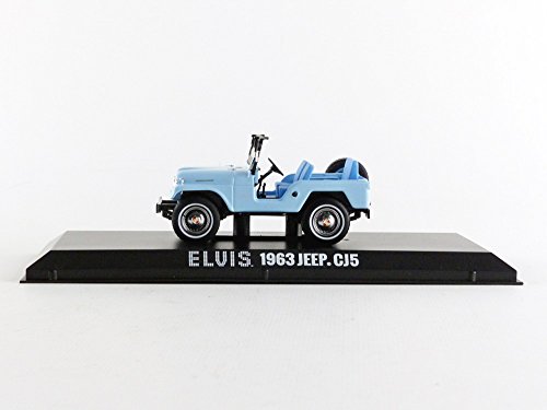 Greenlight Collectibles- 86310 – Jeep CJ 5 – Elvis Presley – 1963 – Escala 1/43 – Azul